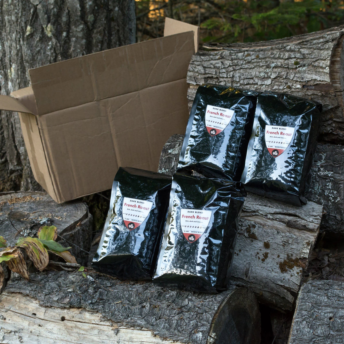 Katahdin French Roast Bulk Whole Bean | Case of 4/2 lb Bags