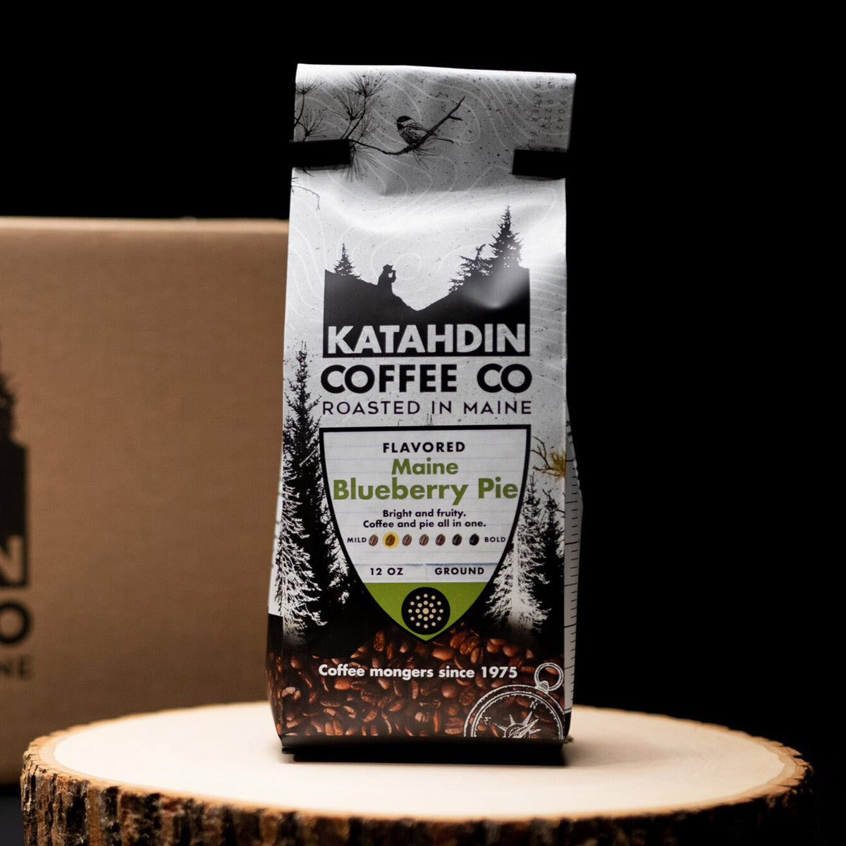 Katahdin Maine Blueberry Pie Coffee Ground | Case of 10/12 oz Bags