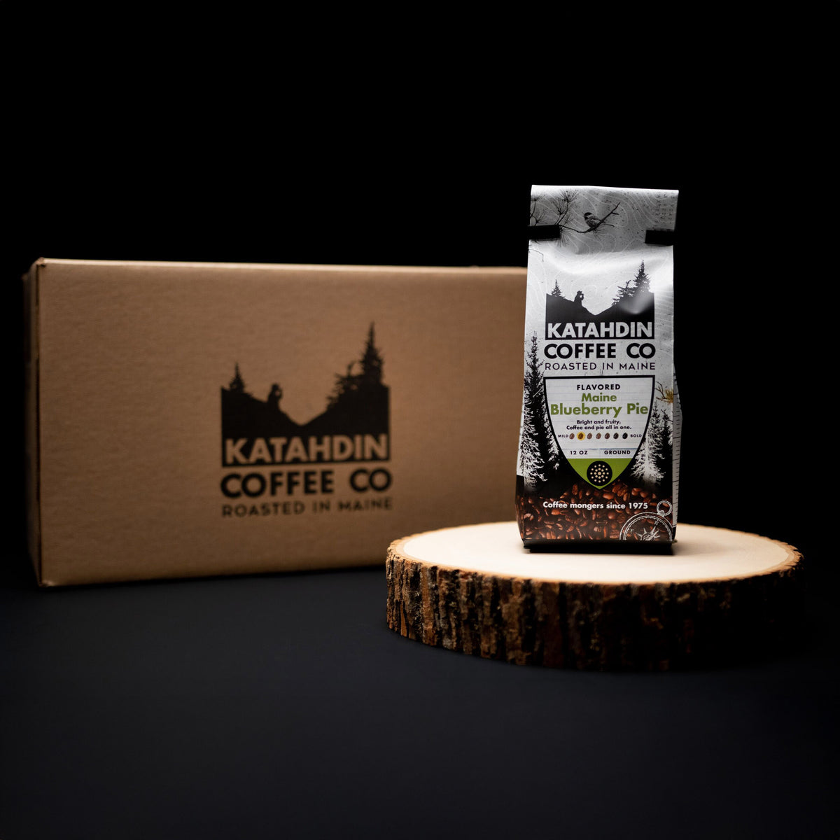 Katahdin Maine Blueberry Pie Coffee Ground | Case of 10/12 oz Bags