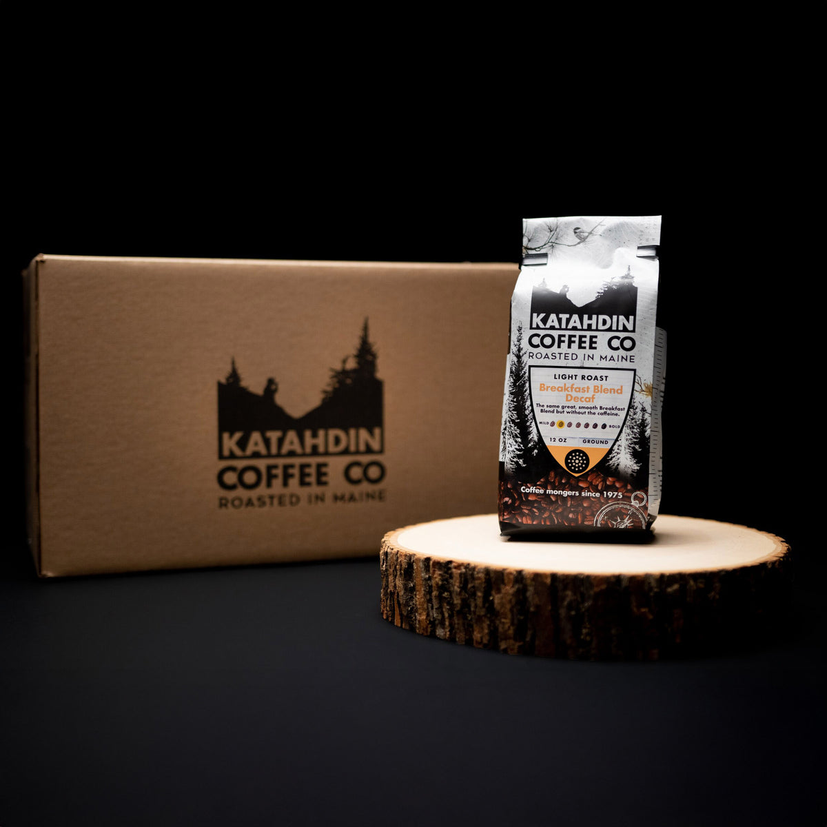 Katahdin Water Process Decaf Breakfast Blend Ground | Case of 10/12 oz Bags